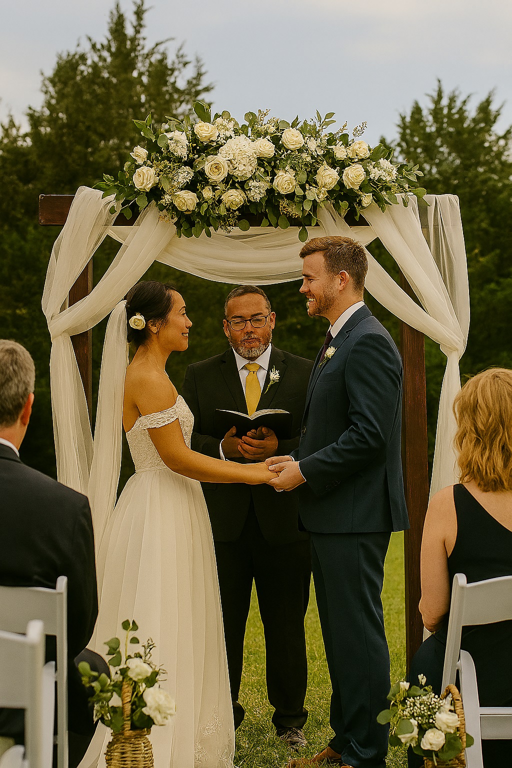 Couple at Altar